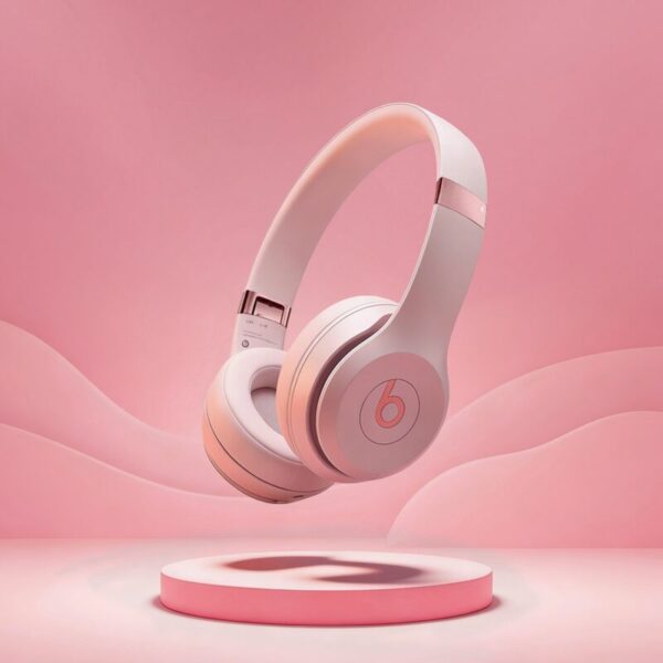 Pink beats headphones